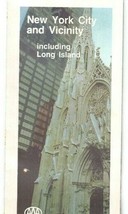Vintage 1985 New York and Vicinity including Long Island AAA Map  - £11.60 GBP
