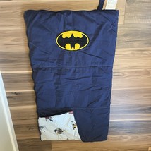 Pottery Barn Kids DC Comics Batman Blue Sleeping Bag With Bat Signal Des... - $873.94 MXN