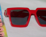 Louis Vuitton Millionaire Red Frame Men&#39;s Sunglasses Z1165W - £453.65 GBP