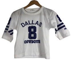 Vintage 90s HUTCH Dallas Cowboys Kids Small #8 Jersey Troy Aikman *read* - £36.64 GBP