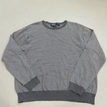 Polo Ralph Lauren Sweater Mens Large L Long Sleeve Crew Neck Pima Cotton Striped - £21.35 GBP