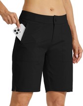 Willit Women'S Golf Hiking Shorts 9" Quick Dry Athletic Long Summer Shorts With - £34.36 GBP