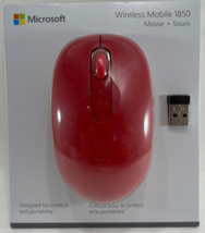 Microsoft - 1850 - Wireless Mobile Mouse 1850 - Flame Red - £19.88 GBP