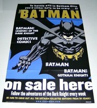 Rare 2001 Batman DC Detective Comics 34x22&quot; Dark Knight promotional prom... - $21.11