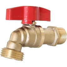 3/4&quot; Mip Brass Ball Valve Hose Bibb W/ Extra Large Handle And Extended Body - £26.72 GBP