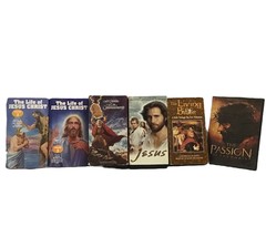 Christian Vhs DVD Lot 8 Jesus The Passion Ten Commandments Bible Sets &amp; Mixed - £39.21 GBP