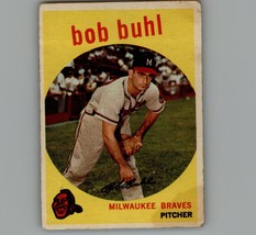1959 Topps Baseball #347 Bob Buhl - Milwaukee Braves - £2.46 GBP