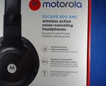 Motorola Escape 800 Noise Cancelling Bluetooth Headphones &amp; Mic Bass (bl... - $58.41