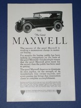 Maxwell Car National Geographic Magazine Ad Vintage 1923 - £11.87 GBP