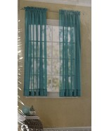 NEW Mainstays Sheer 63-Inch Rod Pocket Window Curtain Panels Set of 2 Tu... - $29.72 CAD