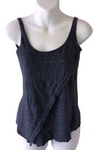 POETRY Sleeveless Linen Jersey Top Sleeveless Tank Top Blue Size UK 6 US 2 - £17.22 GBP