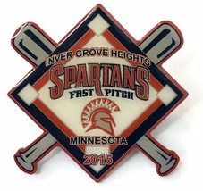 Inver Grove Heights SPARTANS Fastpitch Softball Enamel Lapel Pin Minneso... - £10.97 GBP