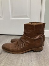 John Varvatos Morrison Sharpei Laser Cut Snake Boot. Size 8.5 - $442.15