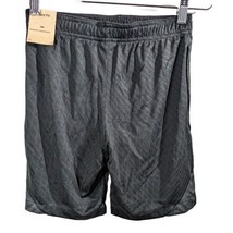 Nike Athletic Shorts Boys Size Medium Black and Gray Stripes with Pockets - £17.74 GBP