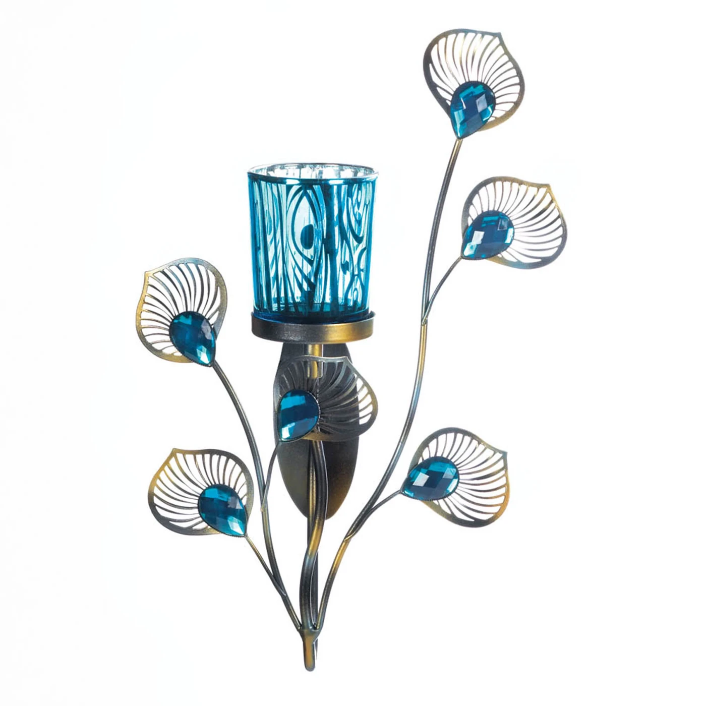 Peacock Inspired Single Sconce - £20.98 GBP