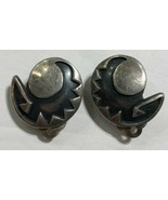 Native American Clip On Earrings Sterling Silver .925 - £59.16 GBP