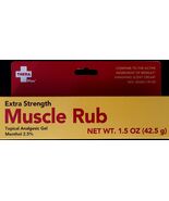 Muscle Rub Extra Strength Pain Relieving Gel Menthol 2.5% 1.5 oz Tube, S25 - $3.95