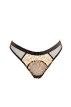 L&#39;agent By Agent Provocateur Womens Panties Mesh Style Animal Print Black Size S - £30.63 GBP