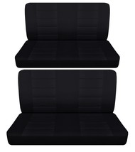 Fits 1968 Dodge Dart sedan 4 door  Front and Rear bench seat covers black - £98.05 GBP