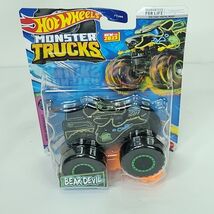 Mattel Hot Wheels Monster Trucks Bear Devil More Neonsense 3/5 New Sealed - $18.80