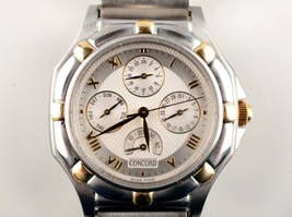 *Concord Saratoga Authomatic GMT Power Reserve Men’s Two Tone Stainless ... - $1,299.99