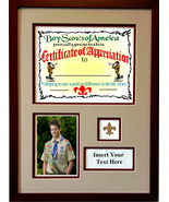 Certificate and Pin Photo Frame with 5x7 Photo Insert and Plaque section... - $55.75