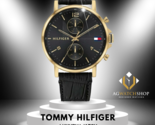 Tommy Hilfiger Men’s Quartz Leather Strap Black Dial 44mm Watch 1710417 - £98.04 GBP