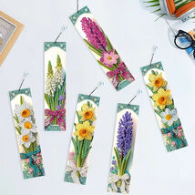 Diamond Painting Completed Flowers Bookmark with Tassel - $9.99
