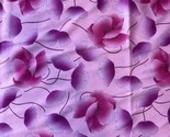 Vintage 1970s Polyester Knit Lycra Fabric Pink Poppy Print  1 7/8 YD Bem... - $26.93