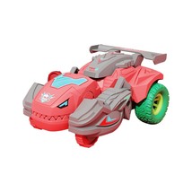 Transforming Dinosaur Car Inertia Rotates Kids Boys Educational Learning Toy Red - £7.69 GBP