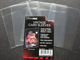 5 Loose Sleeves Ultra Pro Tall Card Sleeves 2 1/2&quot; x 4 3/4&quot; Tall Trading... - £1.59 GBP