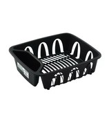 Essentials Black Plastic Dish Drainer - 11.25&#39;&#39; x 13.75&#39;&#39; x 4.25&#39;&#39;-New-S... - $238.68 MXN
