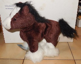 Ganz Webkinz clydesdale 9&quot; plush Stuffed Animal toy HM139 - £7.65 GBP