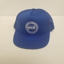 Vintage Apollo Marine &amp; Industrial Blue Mesh Back Snapback Hat - £14.16 GBP