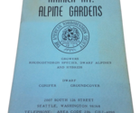 Vtg 1960s American Rhododendron Society - Rainier Mt. Alpine Gardens Cat... - £6.36 GBP