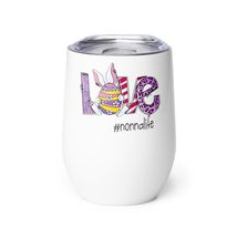 Nonna Wine tumbler, Love Nonna Life Cute Bunny Egg Happy Easters Day Wine tumble - £20.70 GBP