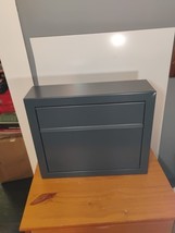  Wall Mount Locking Mailbox - Anthracite 14&quot;H x 16.5&quot;W x 4.75&quot;D - $69.14 CAD