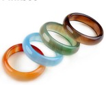  ring charm round natural agates finger rings for women girls jewelry high quality thumb155 crop