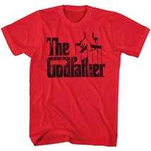 Godfather Vintage Movie Logo Men&#39;s Red T Shirt - £19.16 GBP+