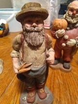 Vintage Sarahs Attic Resin Collectible Figurine Farmer Santa 1988 #368 - £7.64 GBP