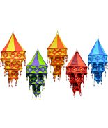 Indian Decorative Cotton Fabric Lamp Shade Handmade Cotton Lantern Colla... - €50,15 EUR
