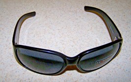 AXCESS MEN&#39;S SUNGLASSES BY CLAIBORNE -  BLACK FRAMES/GRAY LENS WRAP - NWT!! - £15.45 GBP