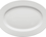 RÖRSTRAND Plate Swedish Grace Luxury Snow Oval White Diameter 13&quot; - £58.41 GBP