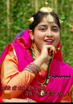 Punjabi folk cultural gidha girls saggi full large gold look traditional... - $19.04