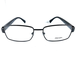 New PRADA VPR5R3 Black Rx 54mm Rectangular Men&#39;s Eyeglasses Frame #7 - £151.84 GBP