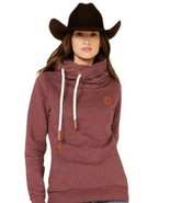 Wanakome Womens L Artemis  Hoodie Rhubarb Sweatshirt or Dress Modest Cow... - $1,194.59 MXN