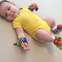 Multicolor Baby Wrist Rattle And Foot Finder Set - £12.72 GBP