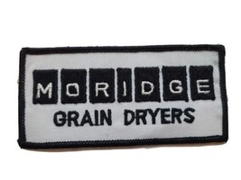 Moridge Grain Dryers Embroidered Patch 4.25” X 2&quot; Vintage Agriculture Farm - $9.79