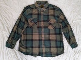 Anchorage Expedition Flannel Shirt Mens XXL Green Buffalo Plaid Button U... - £11.83 GBP