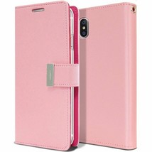GOOSPERY Rich Diary Leather Wallet Case for iPhone 11 Pro 5.8&quot; PINK - £4.68 GBP